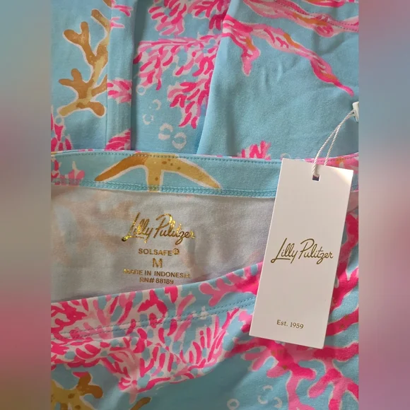 NWT Lilly Pulitzer Bray Dress UPF 50+ Royal Coral Print 🌸 Size Medium - Picture 6 of 6